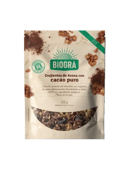 Crujientes de Avena con Cacao Puro 325 g Biográ
