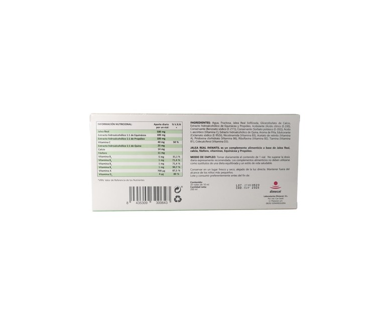 Treman Jalea Real Infantil 20 ampollas Espadiet