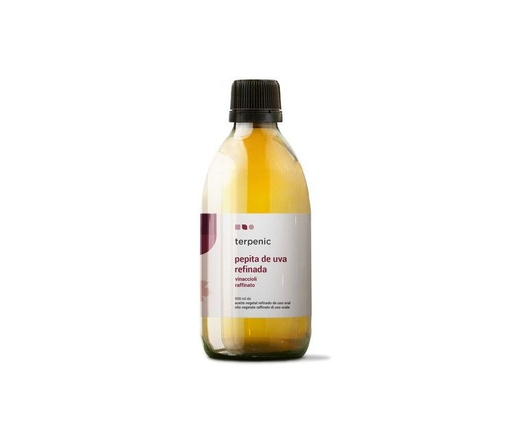 Aceite vegetal refinado de pepita de uva 500 ml de aceite Terpenic