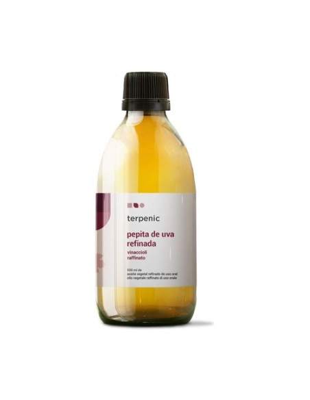 Aceite vegetal refinado de pepita de uva 500 ml de aceite Terpenic