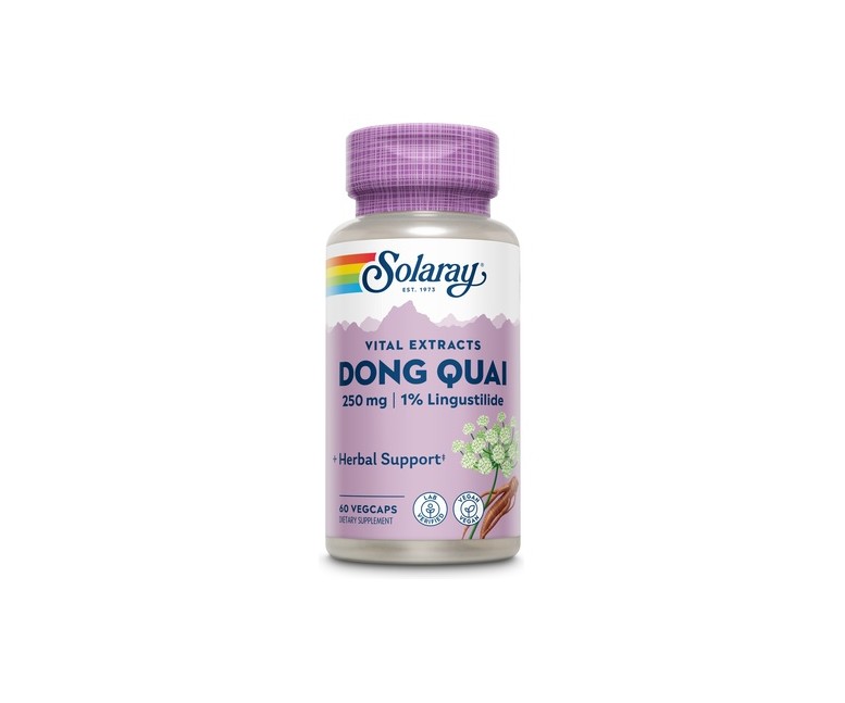 Dong Quai 60 cápsulas vegetales de 250mg Solaray