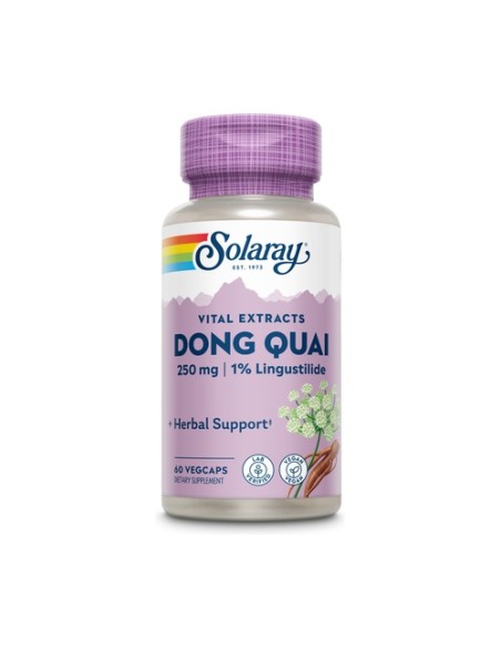 Dong Quai 60 cápsulas vegetales de 250mg Solaray