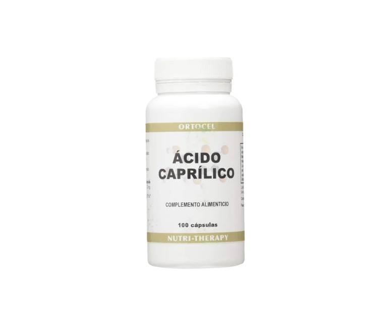 Ácido caprilico 600 mg 100 cápsulas de 600mg Ortocel Nutri Therapy
