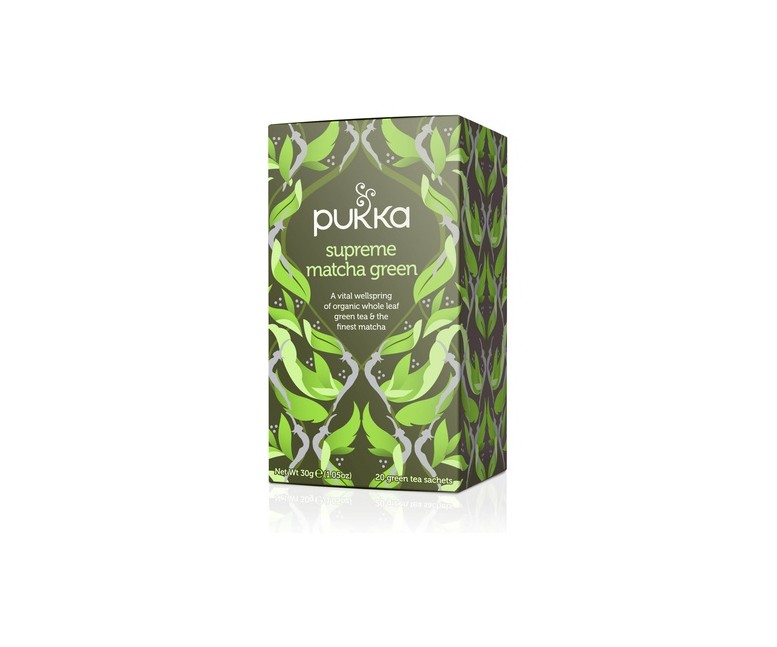 Supreme Green Matcha : Té Supreme Matcha 20 bolsitas infusoras (Matcha) Pukka