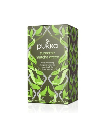 Supreme Green Matcha : Té Supreme Matcha 20 bolsitas infusoras (Matcha) Pukka