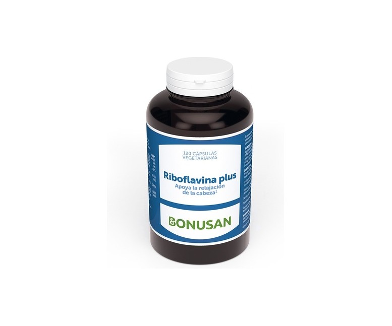 Riboflavina plus 120 cápsulas vegetales Bonusan