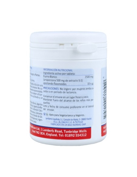 Espino Blanco 60 tabletas de 2500mg Lamberts