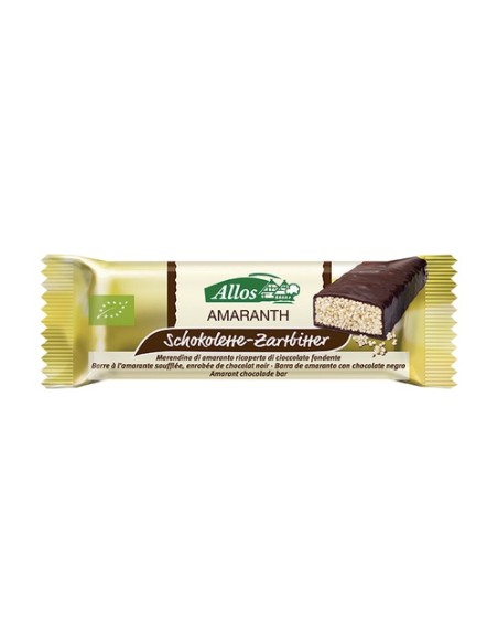 Pack Barrita de Amaranto con Chocolate Negro Bio 24 barritas de 25g Allos