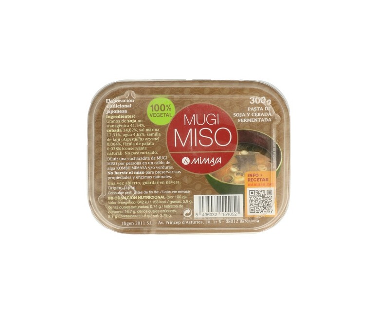 Mugi Miso + Cebada 300 g Mimasa