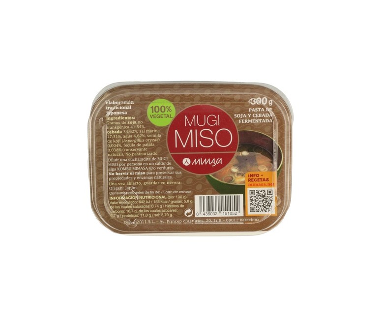 Mugi Miso + Cebada 300 g Mimasa