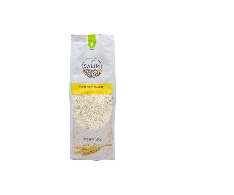 Copos de avena blandos integral 500 g Int-Salim