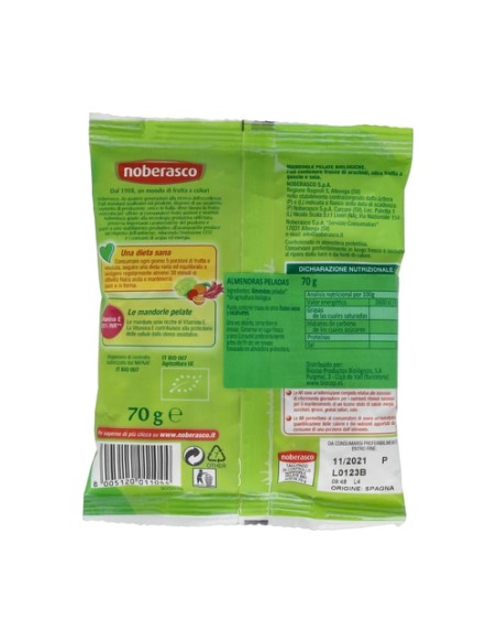 Almendras Peladas Noberasco 70 g Noberasco