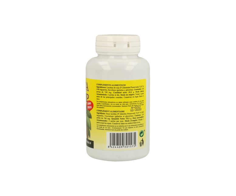 Lecitina de Soja Ip 120 cápsulas de 740mg Plantapol