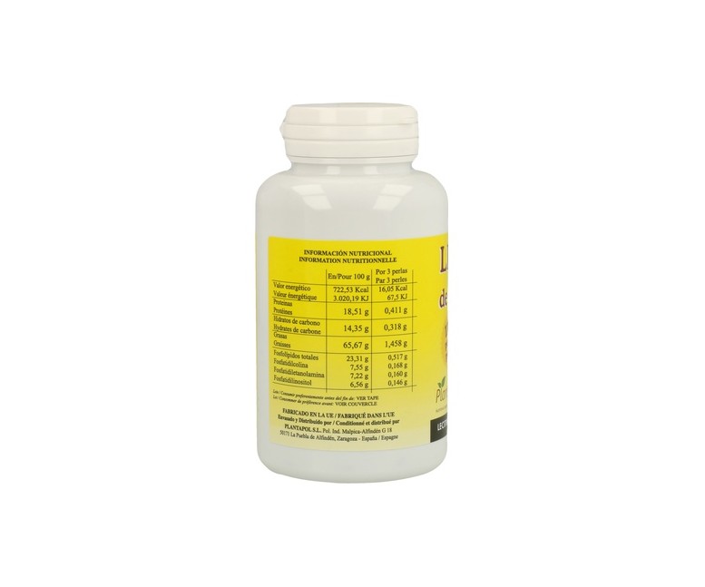 Lecitina de Soja Ip 120 cápsulas de 740mg Plantapol