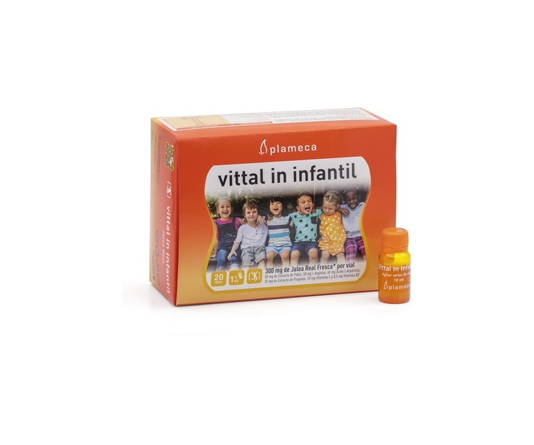 Vittal In Infantil (Jalea Real) 20 viales de 10ml Plameca
