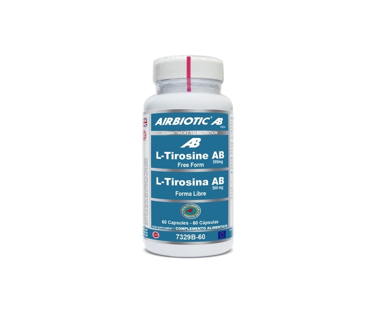 L-Tirosina AB 60 cápsulas de 500mg Airbiotic