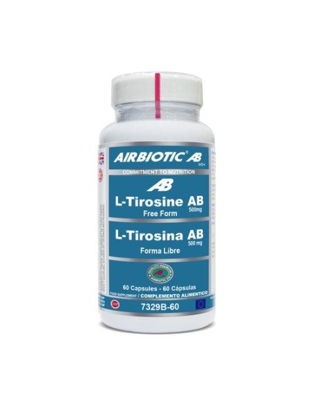 L-Tirosina AB 60 cápsulas de 500mg Airbiotic