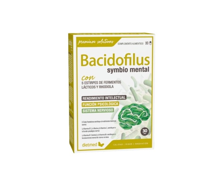 Bacidofilus Symbio mental 30 cápsulas Dietmed