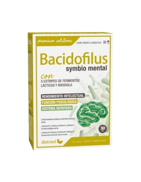 Bacidofilus Symbio mental 30 cápsulas Dietmed