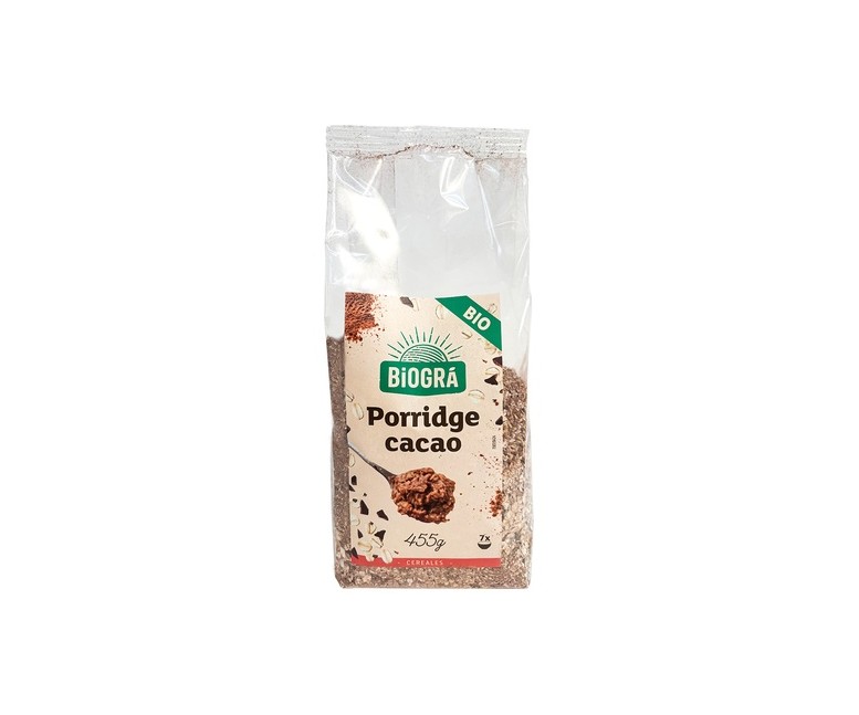 Desayuno Porridge de Avena Chocolate 455 g Biográ