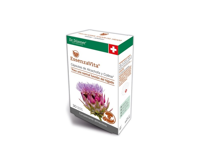 Essenzavita alcachofa y colina 30 cápsulas vegetales Dr. Dünner