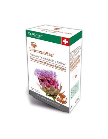 Essenzavita alcachofa y colina 30 cápsulas vegetales Dr. Dünner