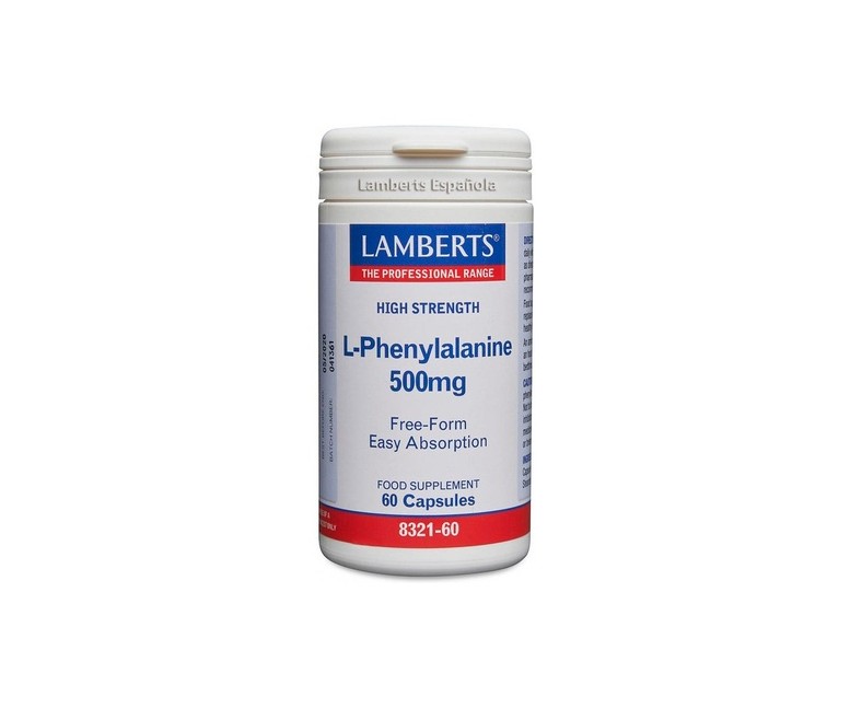 L-Fenilalanina 60 cápsulas de 500mg Lamberts