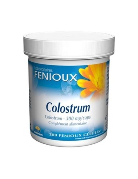 Calostrum 200 cápsulas de 300mg Fenioux