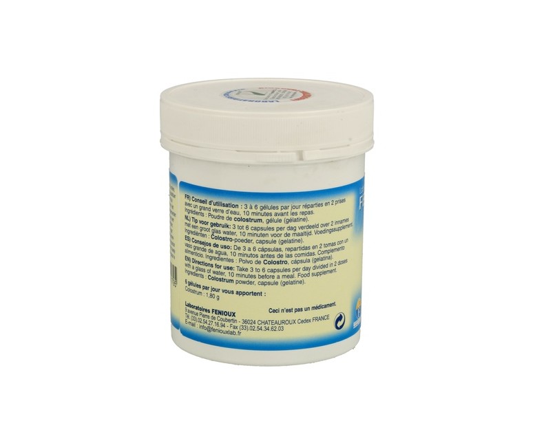 Calostrum 200 cápsulas de 300mg Fenioux
