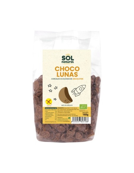 Cereales Choco Lunas sin gluten Bio 160 g (Chocolate) Sol Natural