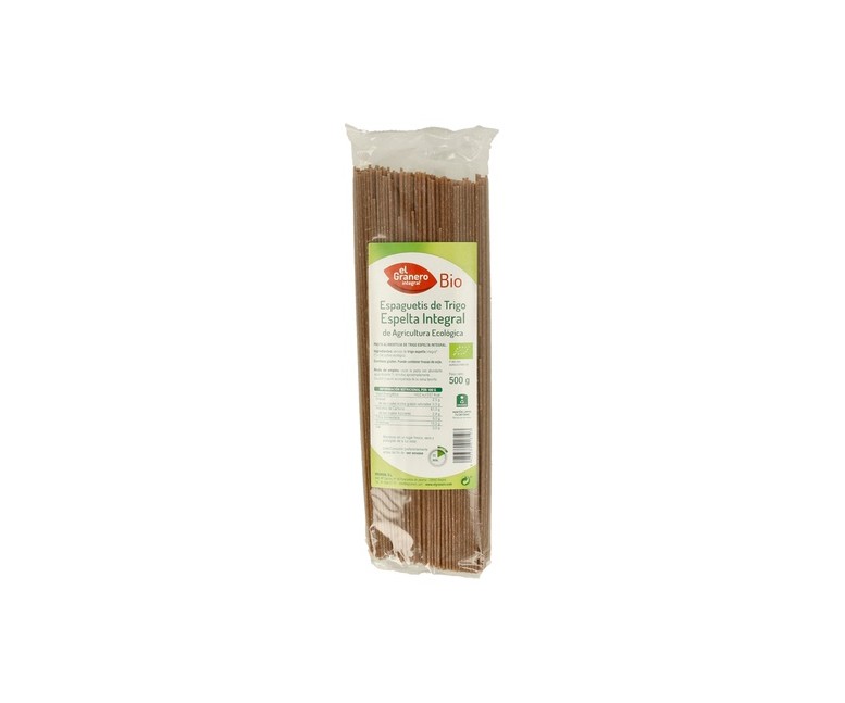 Espaguetis de Espelta Integral Bio 500 g El Granero Integral