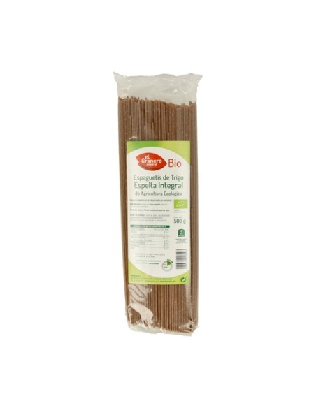 Espaguetis de Espelta Integral Bio 500 g El Granero Integral
