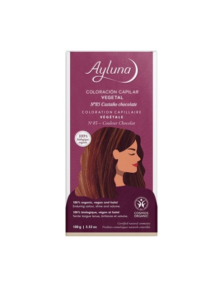 Colorante vegetal 85 castaño chocolate 100 g de polvo Ayluna