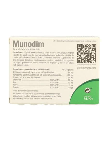 Munodim 30 cápsulas de 470mg Dimefar