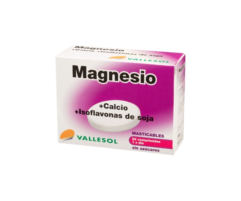 Magnesio, Calcio, Isoflavonas 24 comprimidos Vallesol
