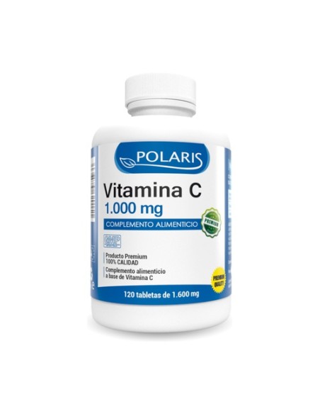 Vitamina C 120 tabletas de 1000mg Polaris Formula