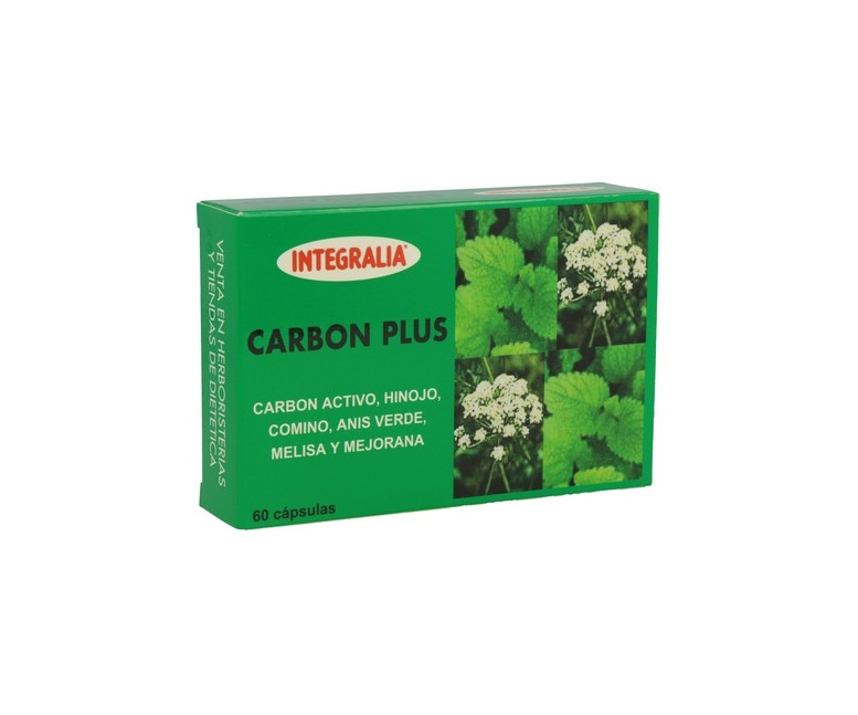 Carbón Plus 60 cápsulas (400mg) Integralia
