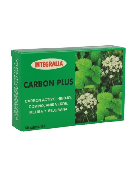 Carbón Plus 60 cápsulas (400mg) Integralia