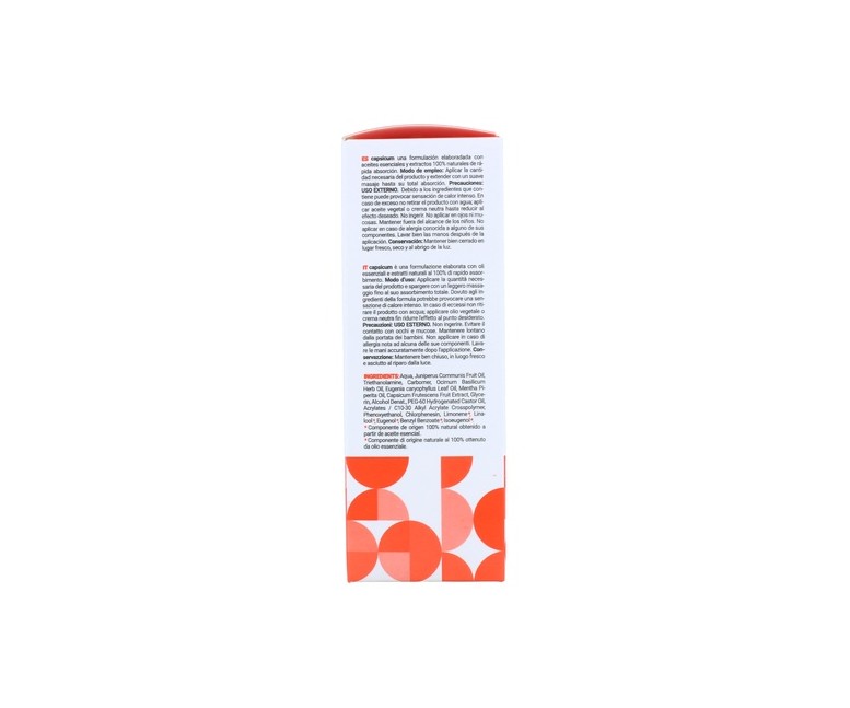 Capsicum gel sensación calor 100 ml de gel Terpenic