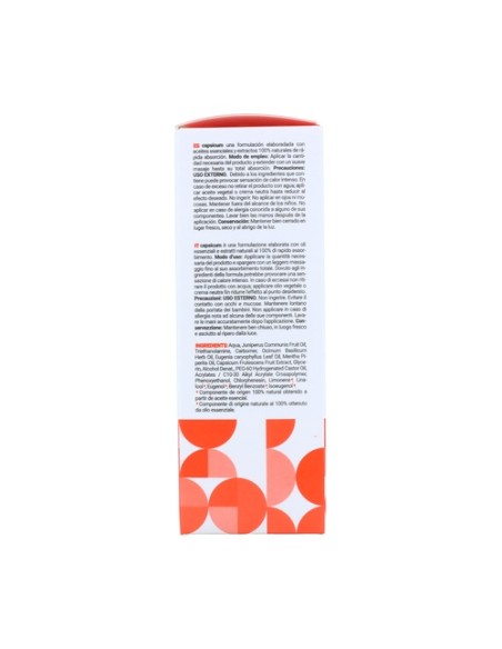 Capsicum gel sensación calor 100 ml de gel Terpenic