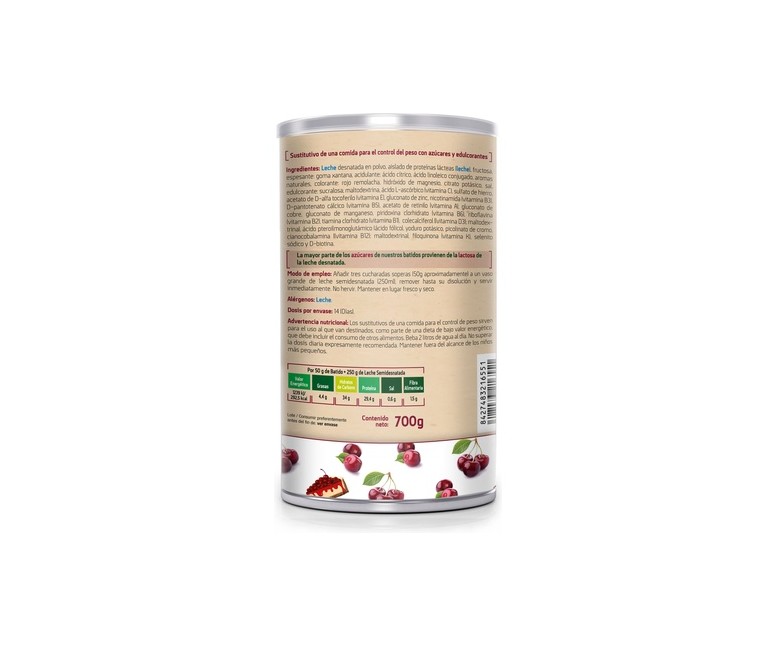 Batidos saciantes sabor cereza cheescake 550 g de polvo (Cereza) Sotya