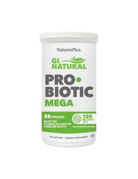 GI Natural Probiotic Mega 30 cápsulas Natures Plus
