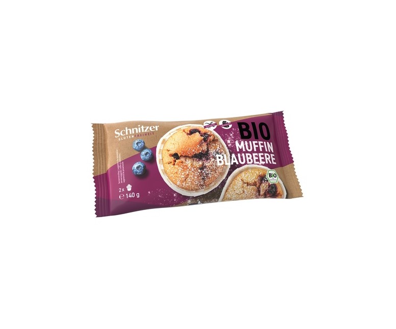 Muffins de arándanos sin gluten 140 g Schnitzer