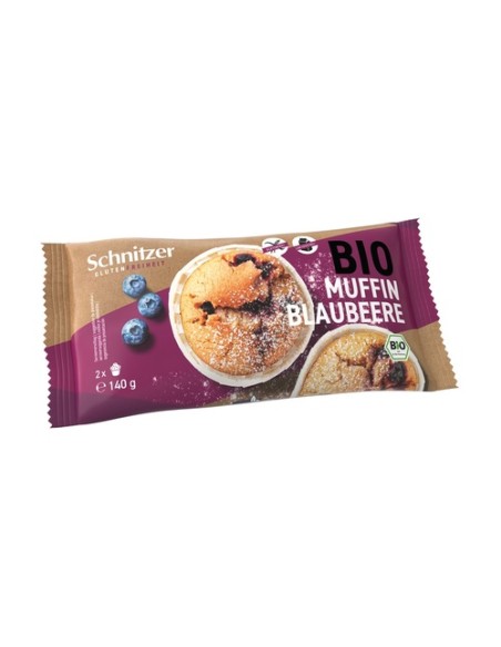 Muffins de arándanos sin gluten 140 g Schnitzer