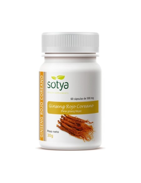 Ginseng Rojo Coreano 60 cápsulas Sotya