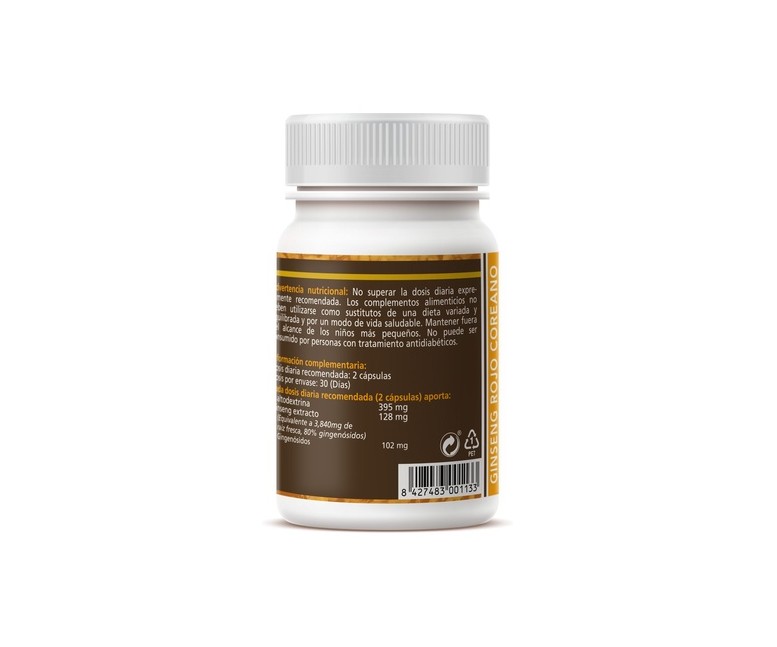 Ginseng Rojo Coreano 60 cápsulas Sotya