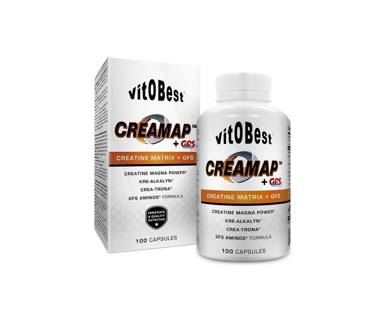 Creamap + Gfs creatina 100 cápsulas VIT.O.BEST