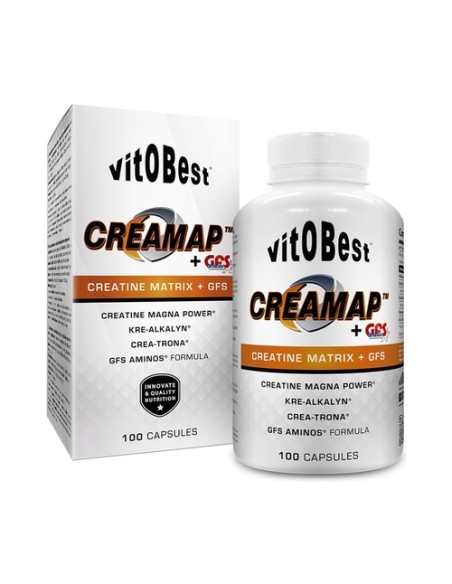 Creamap + Gfs creatina 100 cápsulas VIT.O.BEST