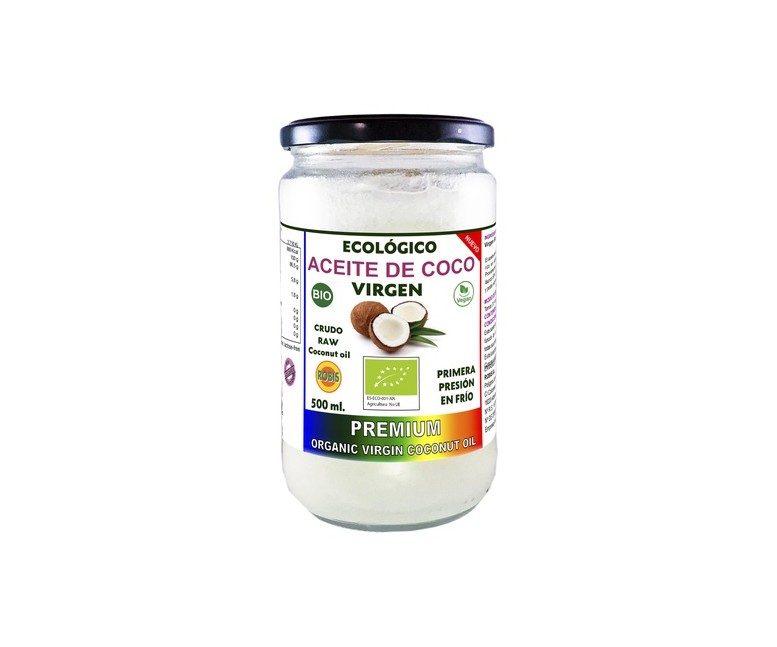 Aceite de Coco Virgen Extra Ecológico 500 ml de aceite Robis