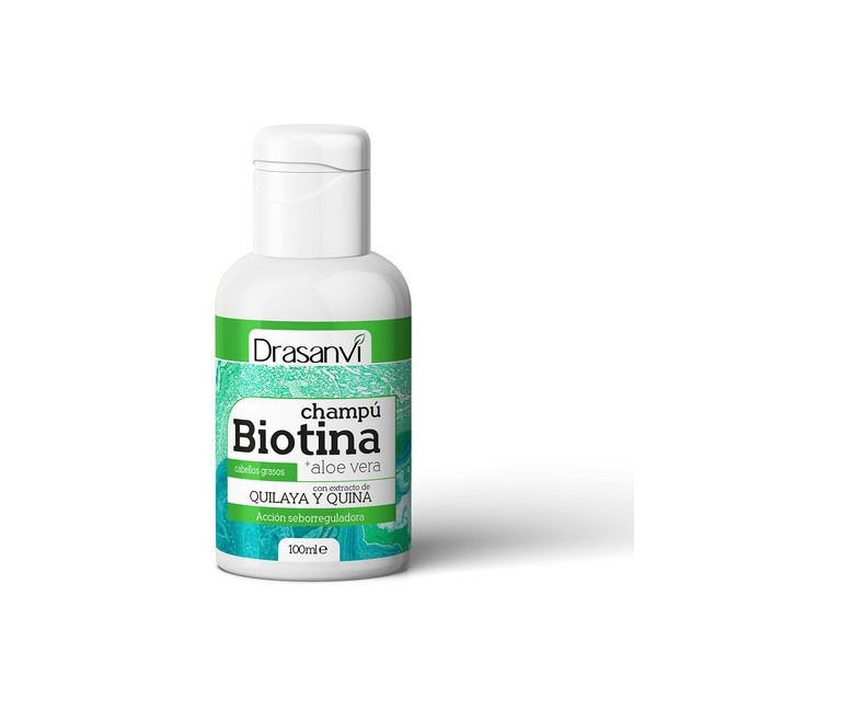 Champú Biotina y Aloe Vera Pelos Grasos 100 ml Drasanvi